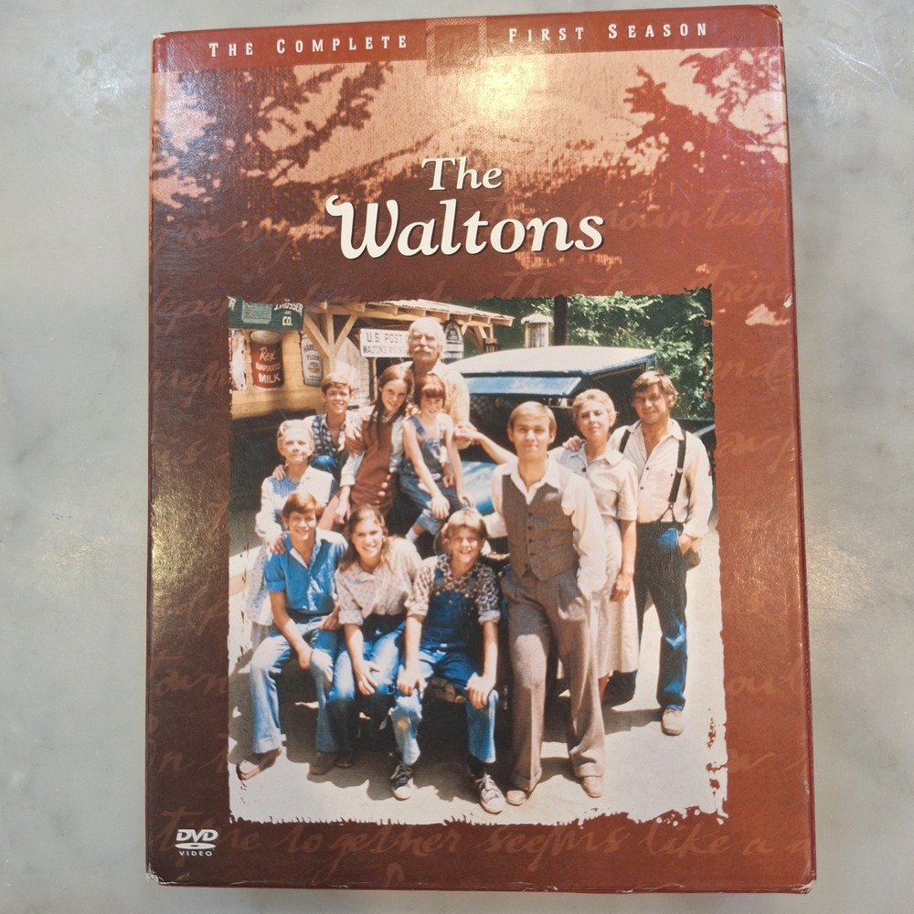 Warner Bros The Waltons First Season DVD Set Brown 5-Disc Drama Series Vintage